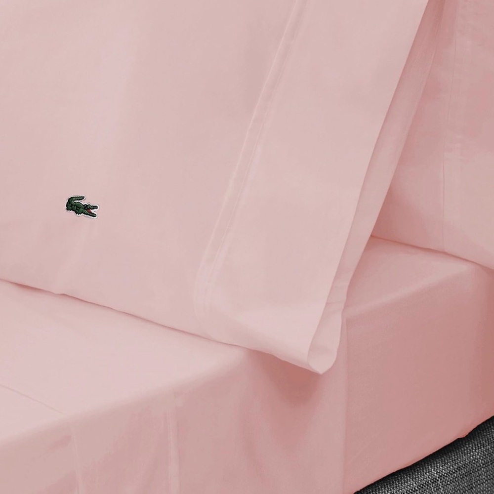 NWT LACOSTE Soft Blush Bedding Sheets